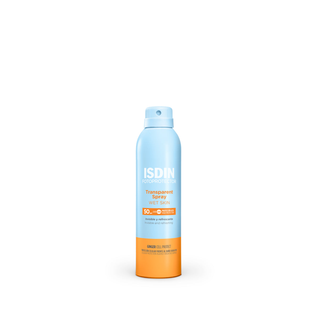 ISDIN sunscreen spray bottle 