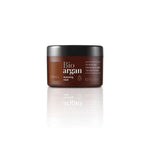 Bio argan hair mask jar on a white background