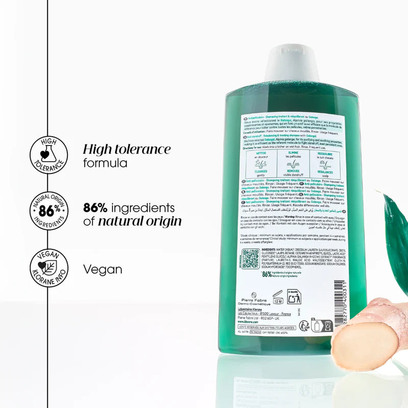 Klorane Galangal Anti-Dandruff Shampoo available at The Distriqt Lebanon