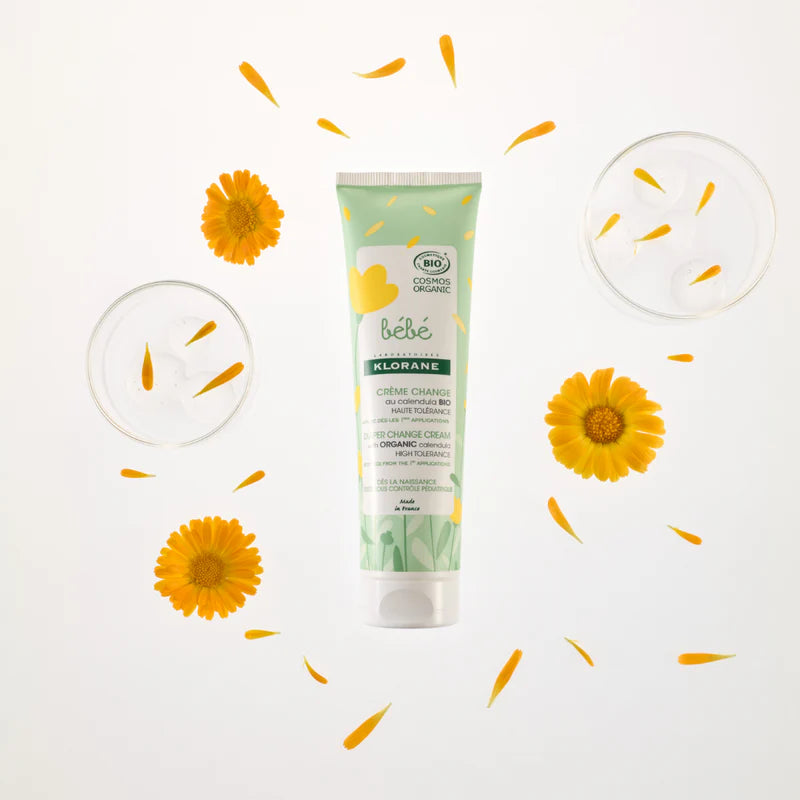 Klorane Baby calendula cleansing gel and organic change cream at The Distriqt Lebanon