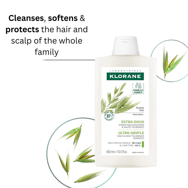 Klorane Oat Shampoo triple pack available at The Distriqt Lebanon
