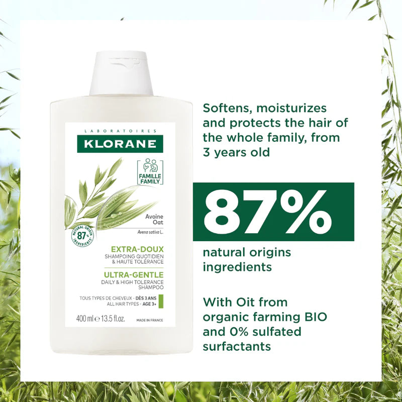 Klorane Oat Shampoo triple pack available at The Distriqt Lebanon