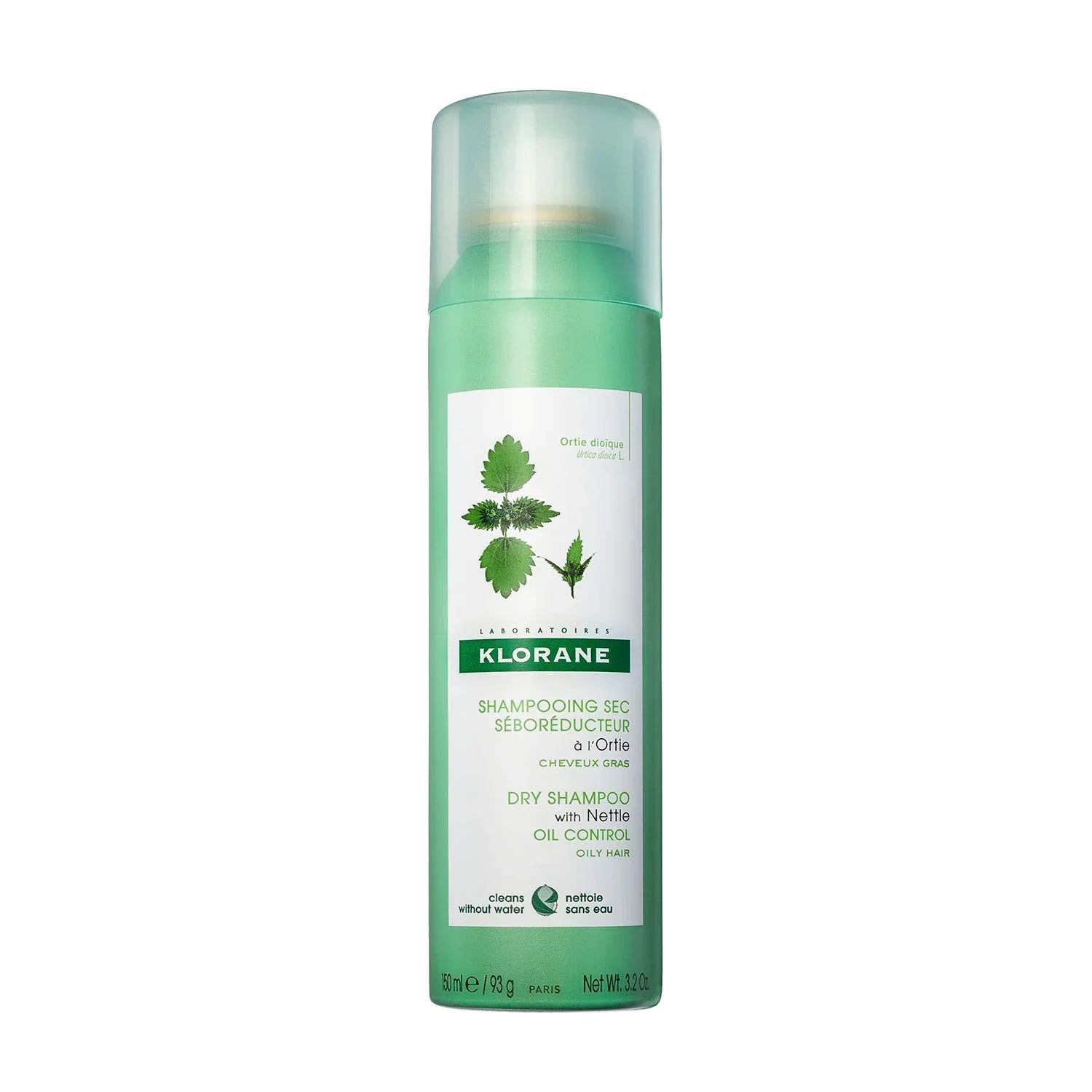 	Klorane dry shampoo with organic nettle adds freshness and lightweight volume to oily hair available at distriqt lebanon