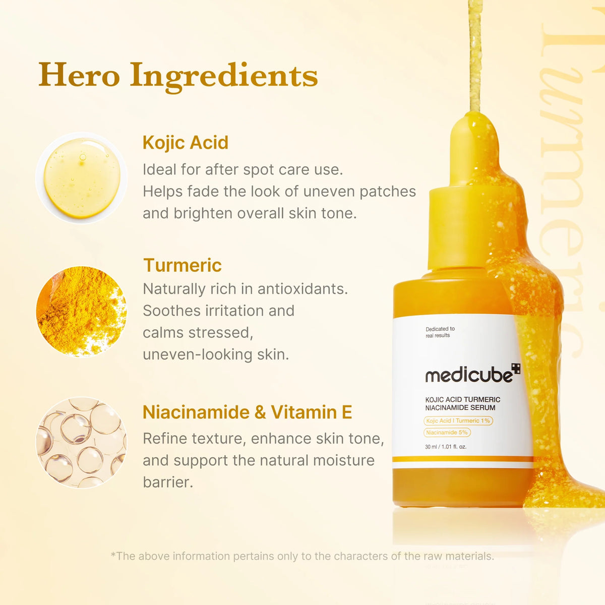 Medicube Kojic Acid Turmeric Capsule Serum 30ml for dark spots and uneven skin tone