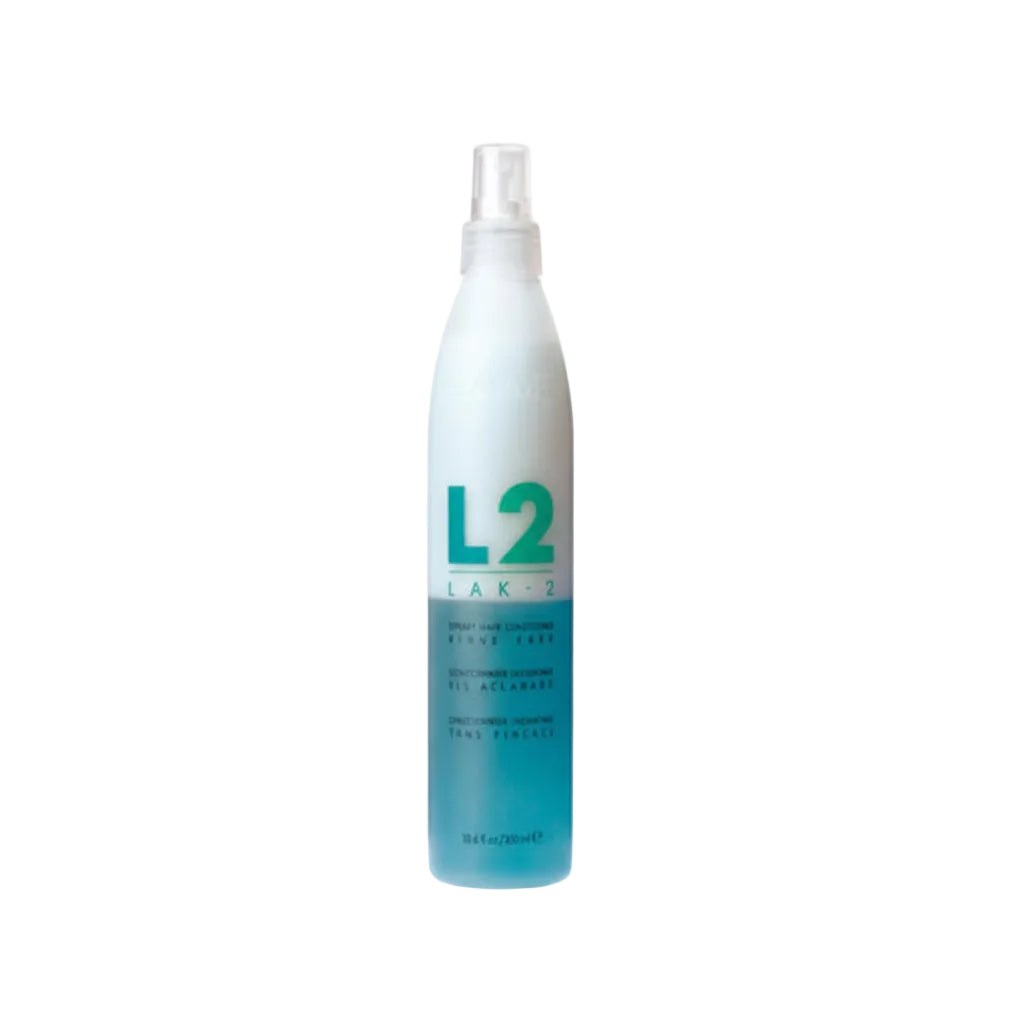 L2 Lakez hair product bottle on a white background
