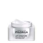Filorga Lift-Structure cream jar on a black background
