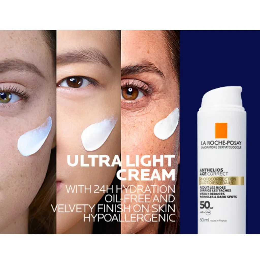 La Roche-Posay Age Correct SPF50 with niacinamide for wrinkles and dark spots