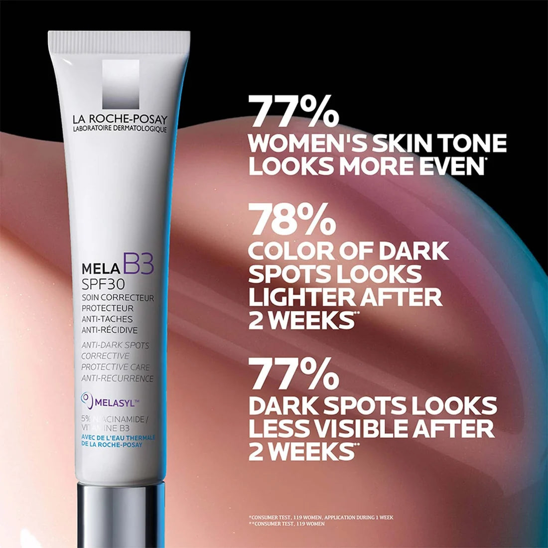 La Roche-Posay Mela B3 SPF30 with Melasyl and 5% niacinamide for dark spots