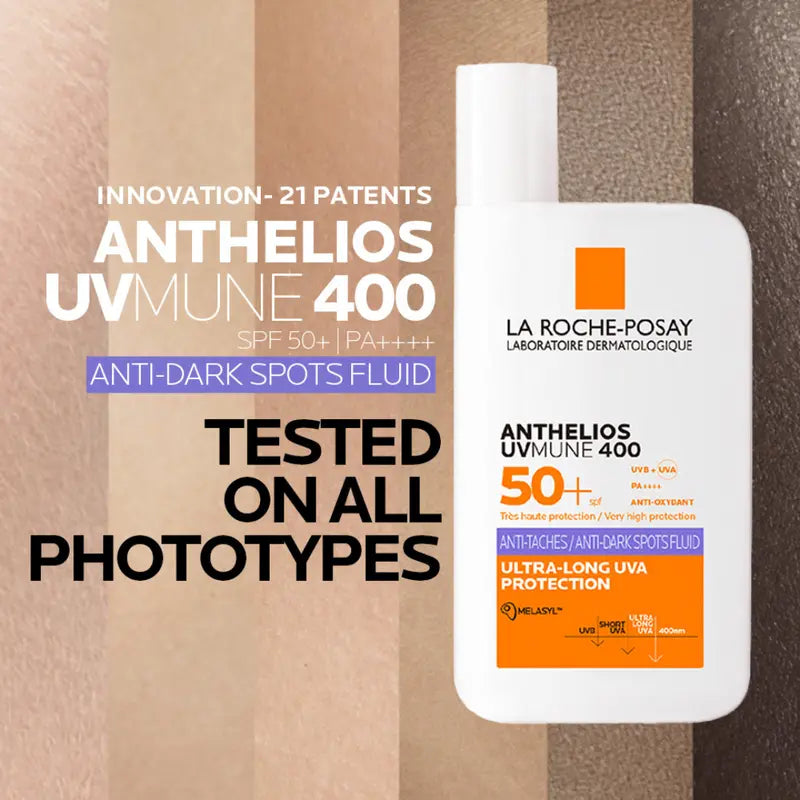 La Roche-Posay SPF50+ sunscreen with Melasyl for uneven skin tone and pigmentation