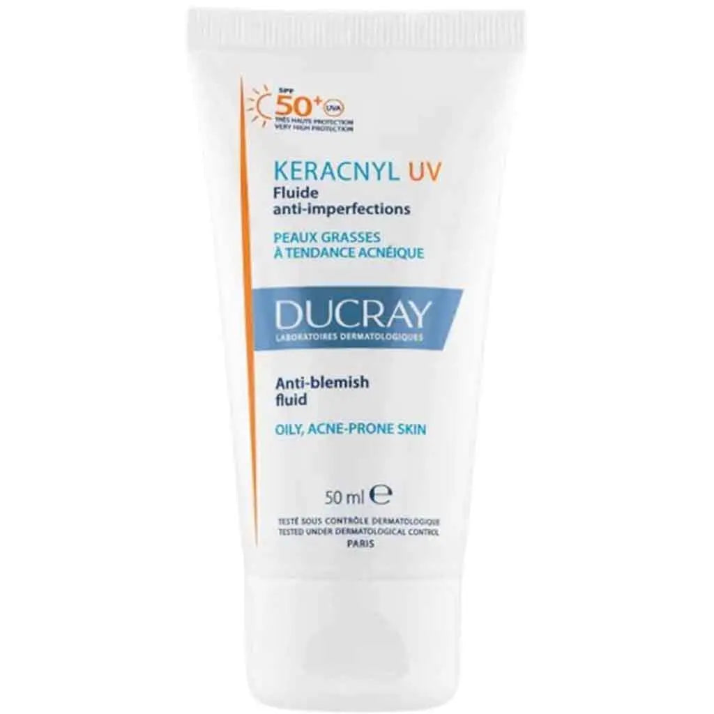 Lightweight Ducray sunscreen that helps protect blemish-prone skin from UV damage.