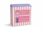 Uriage baby product set packaging with striped design