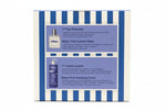 Box of Uriage baby products with blue and white striped design