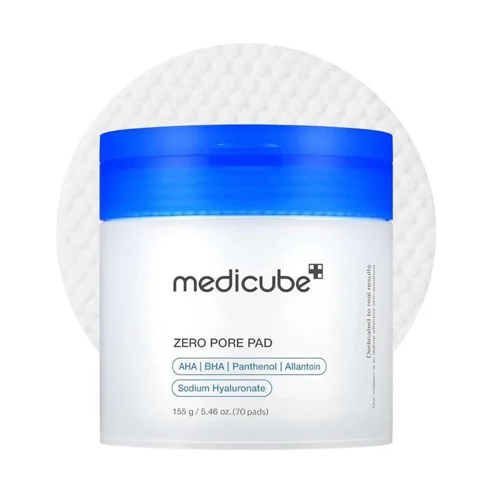 Medicube Zero Pore Pads with AHA and BHA for enlarged pores
