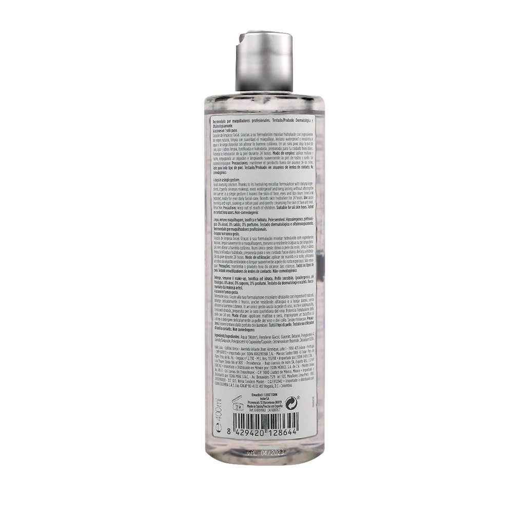 ISDIN Micellar Solution 4-in-1 makeup remover available in Distriqt Lebanon.
