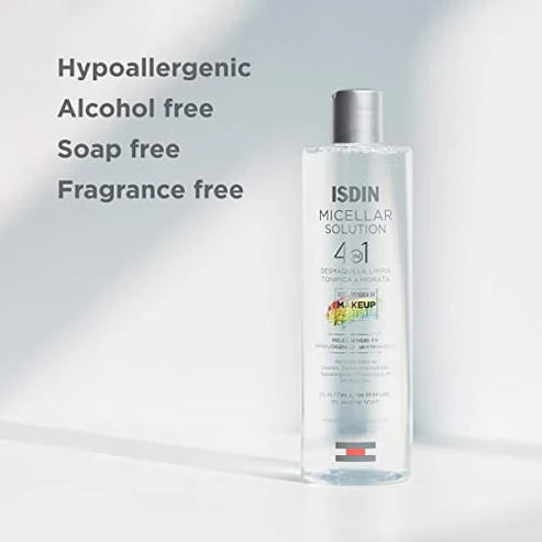 ISDIN Micellar Solution 4-in-1 makeup remover available in Distriqt Lebanon.
