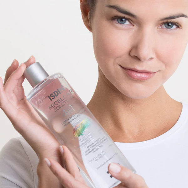 ISDIN Micellar Solution 4-in-1 makeup remover available in Distriqt Lebanon.