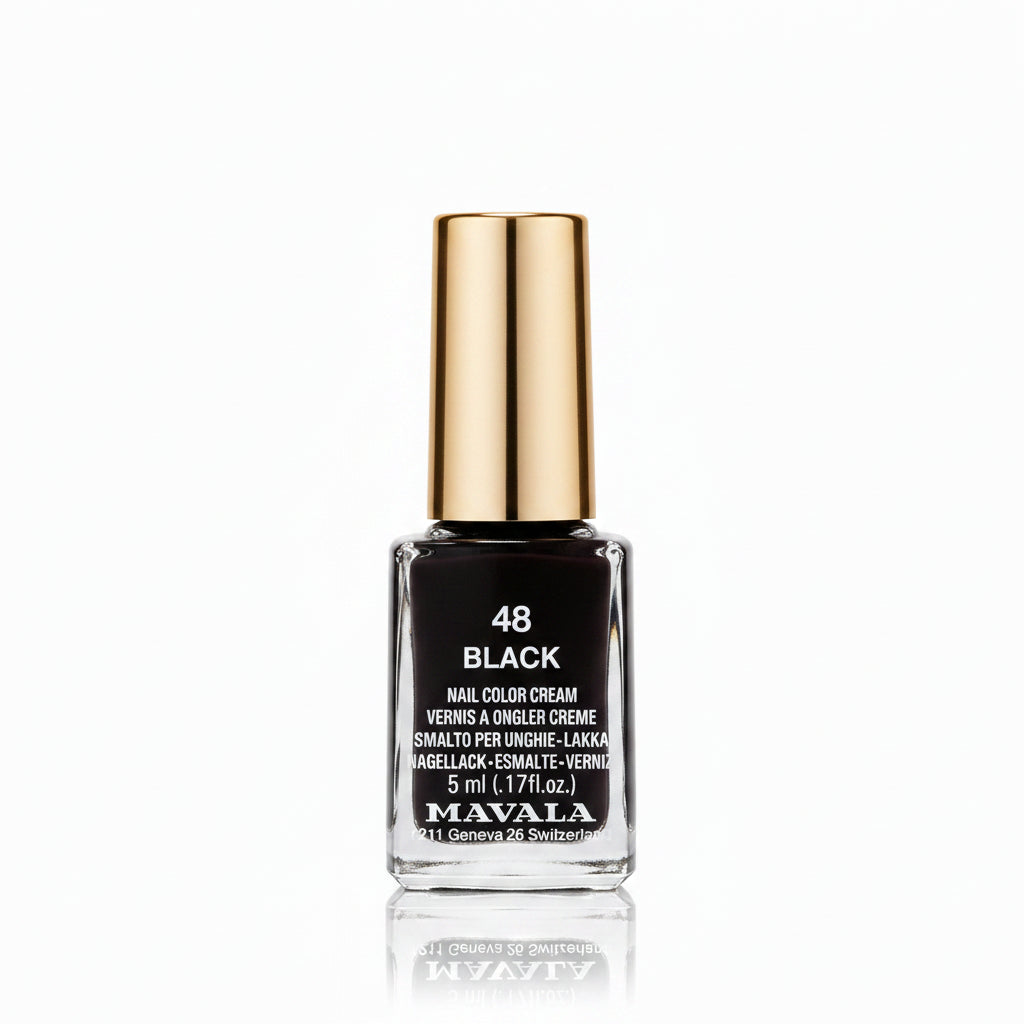 Nail Color Mini Black 48