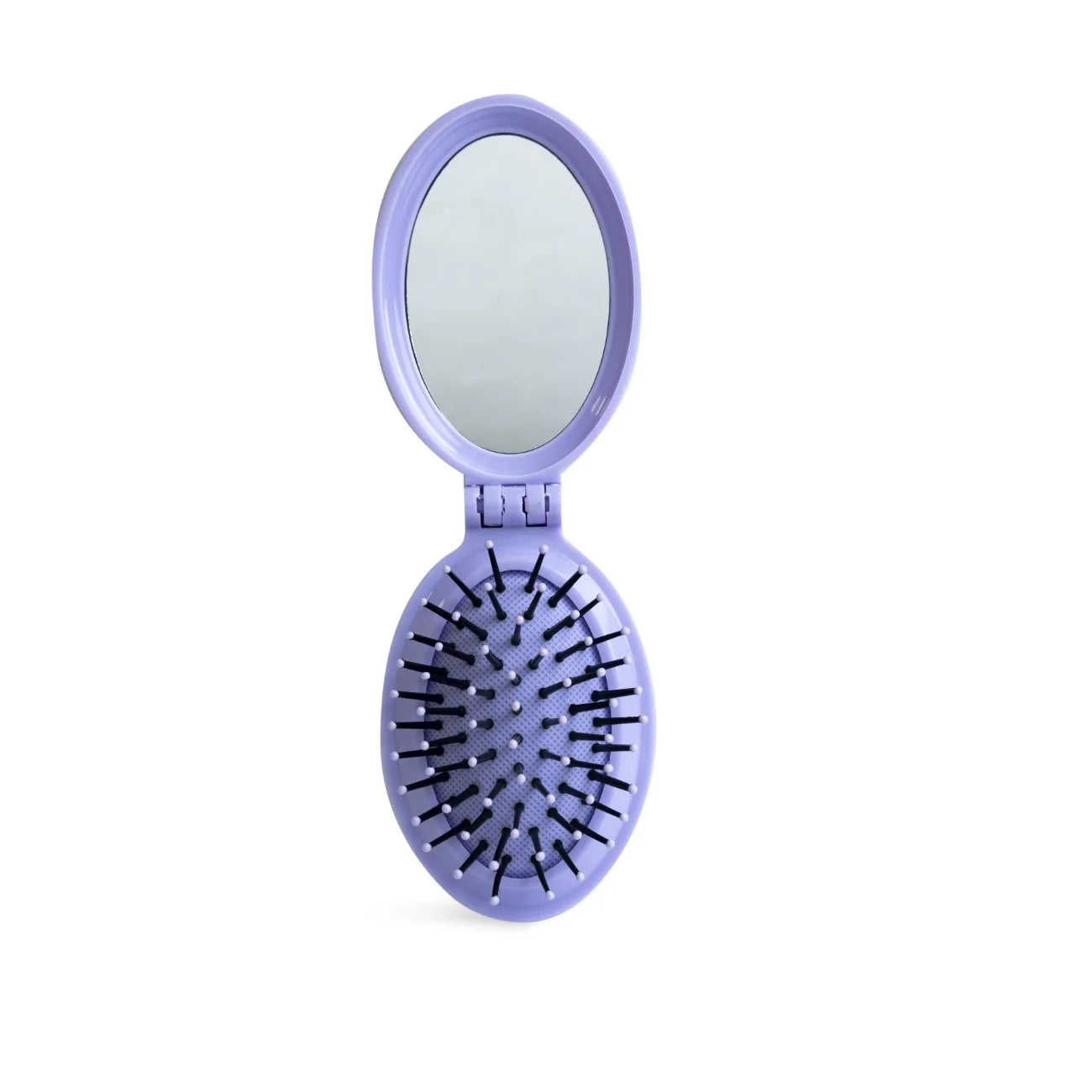 Pocket Mirror With Comb Blister purle