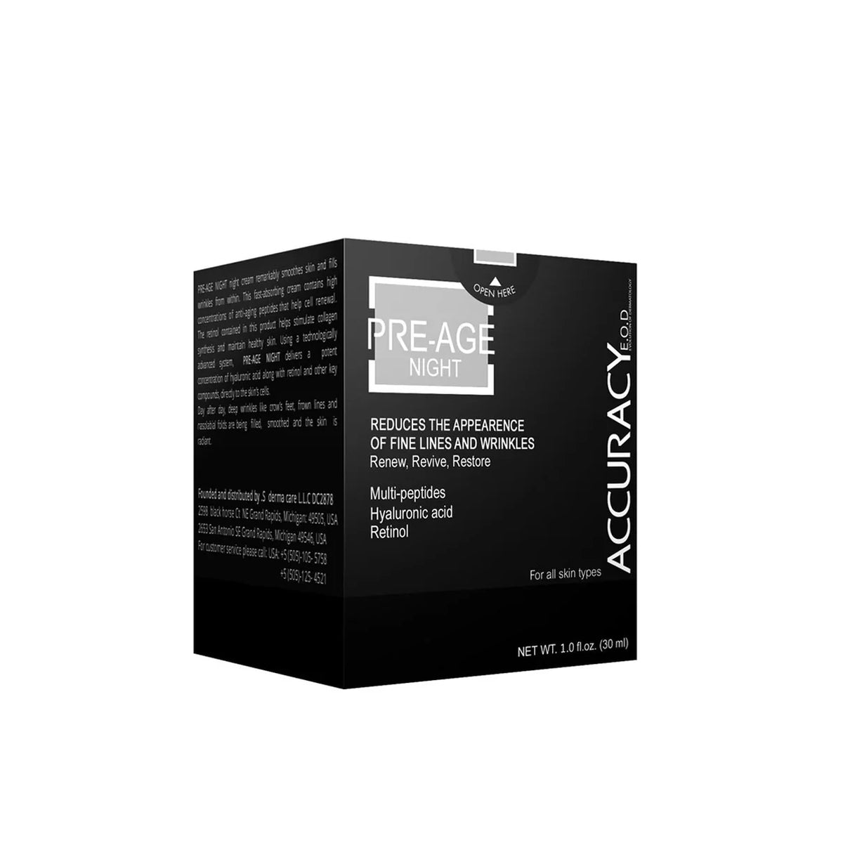 Accuracy Pre-Age Night anti-aging night cream for hydration and early signs of aging