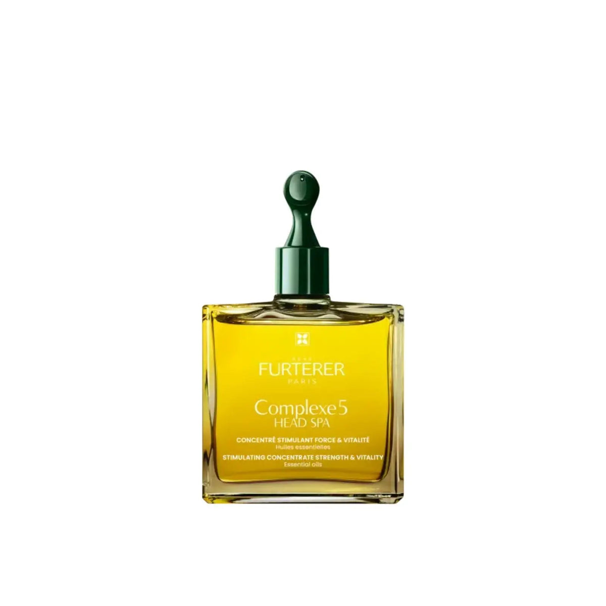 René Furterer Complexe 5 Strength & Vitality Stimulating Concentrate pre-shampoo scalp treatment.