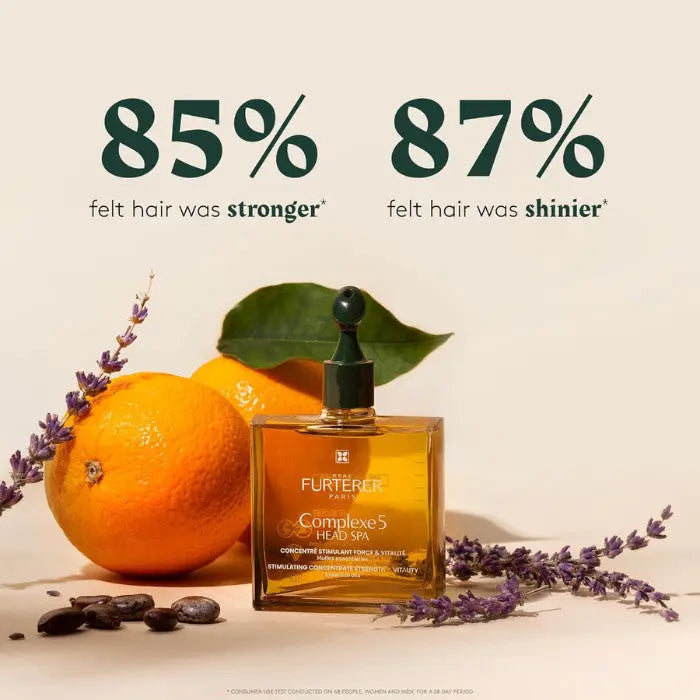 René Furterer Complexe 5 scalp treatment that promotes healthier-looking hair and scalp vitality.