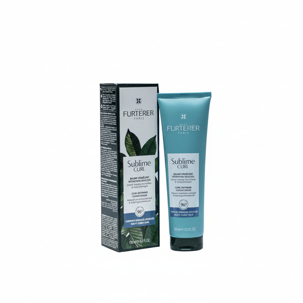 Rene Furterer Sublime Curl hair care product packaging on a white background