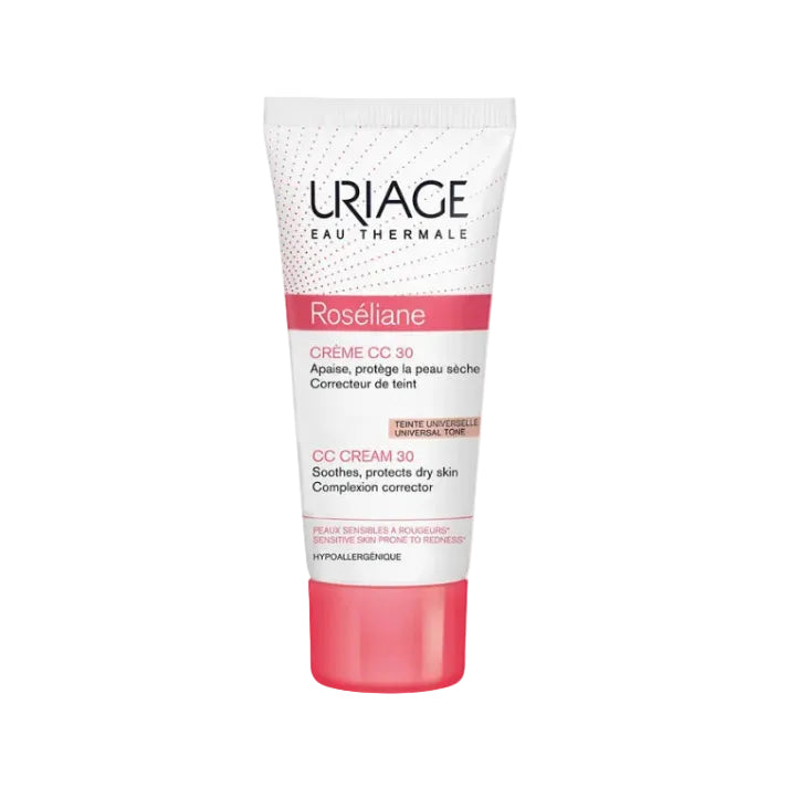 Uriage Roseliane CC Cream 30 tube on a white background