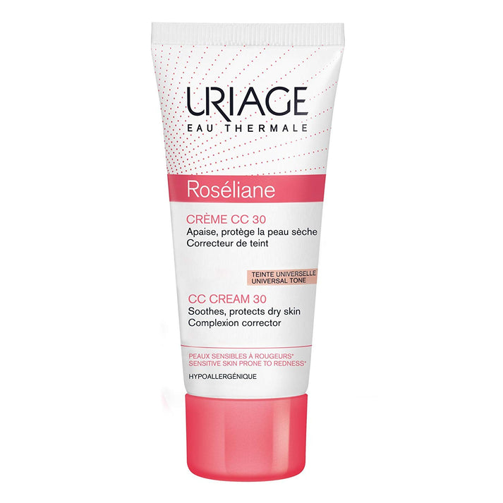 Uriage Roseliane CC Cream 30 tube on a white background