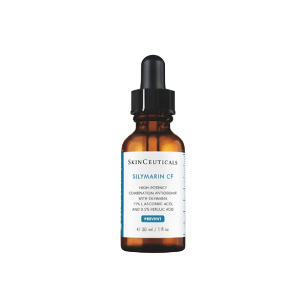 SkinCeuticals Silymarin CF dropper bottle on a white background