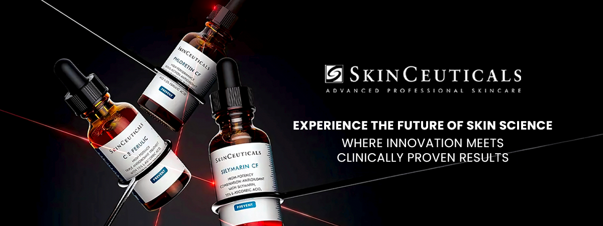 SkinCeuticals skincare products with text 