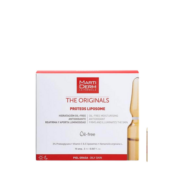 Marti Derm packaging with liposome product on a white background