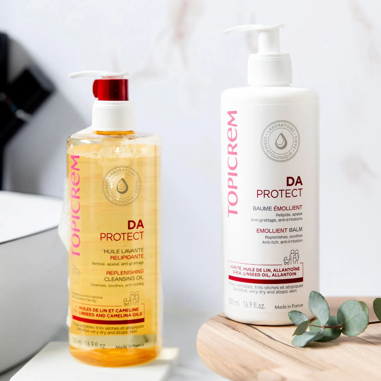 Topicrem DA Protect Cleansing Oil 500ml for very dry, sensitive, and atopic-prone skin