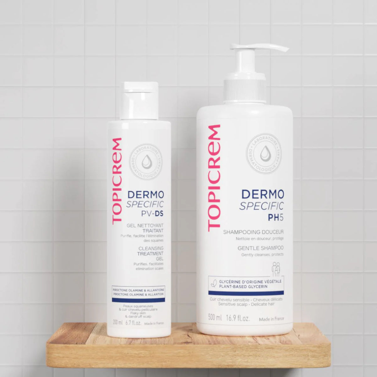 Topicrem PV/DS Cleansing Gel 200ml for seborrheic dermatitis and dandruff.
