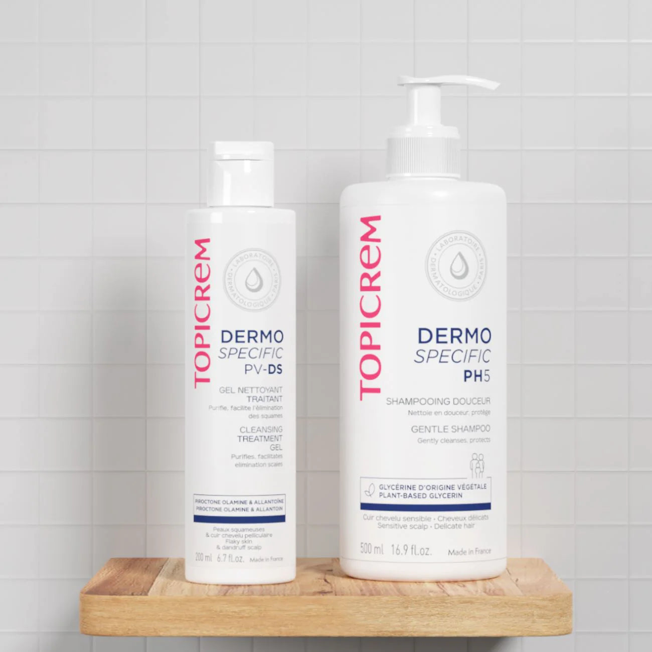 Topicrem PV/DS Cleansing Gel 200ml for seborrheic dermatitis and dandruff.