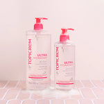 Topicrem gentle cleanser for daily cleansing of the face, body, and hair.