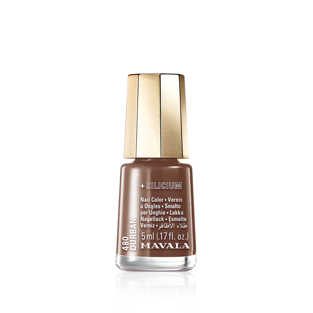 Mavala Mini Nail Polish Durban 480 with a glossy cream nude finish