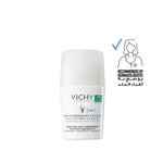 Vichy deodorant stick on a white background