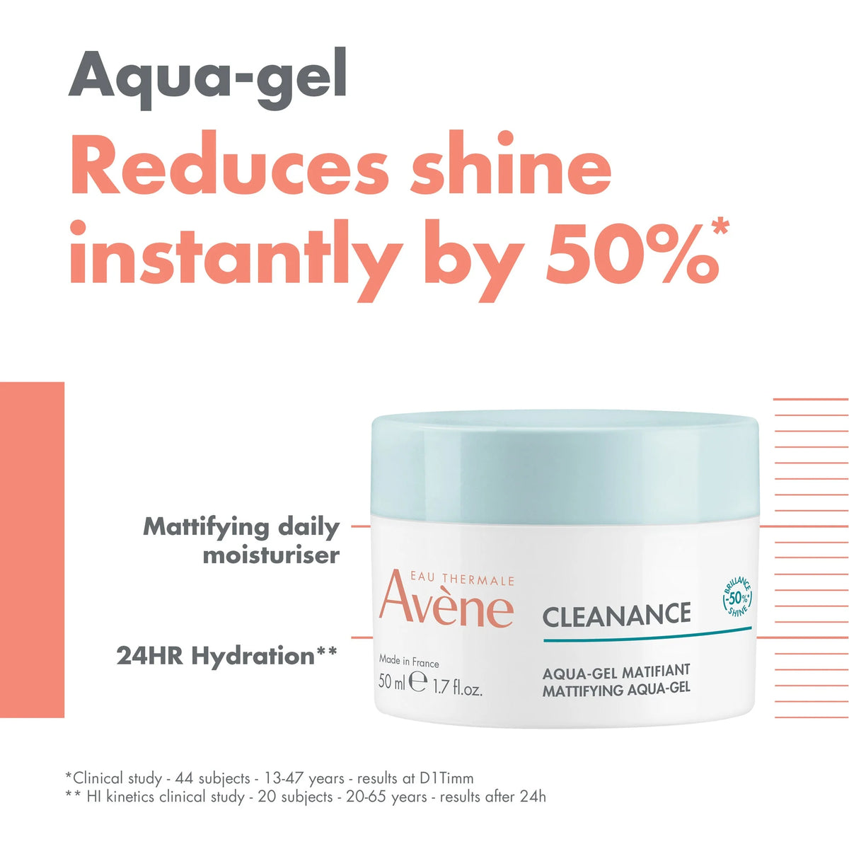 Avène Cleanance Mattifying Aqua-Gel daily moisturizer for enlarged pores and oily skin.