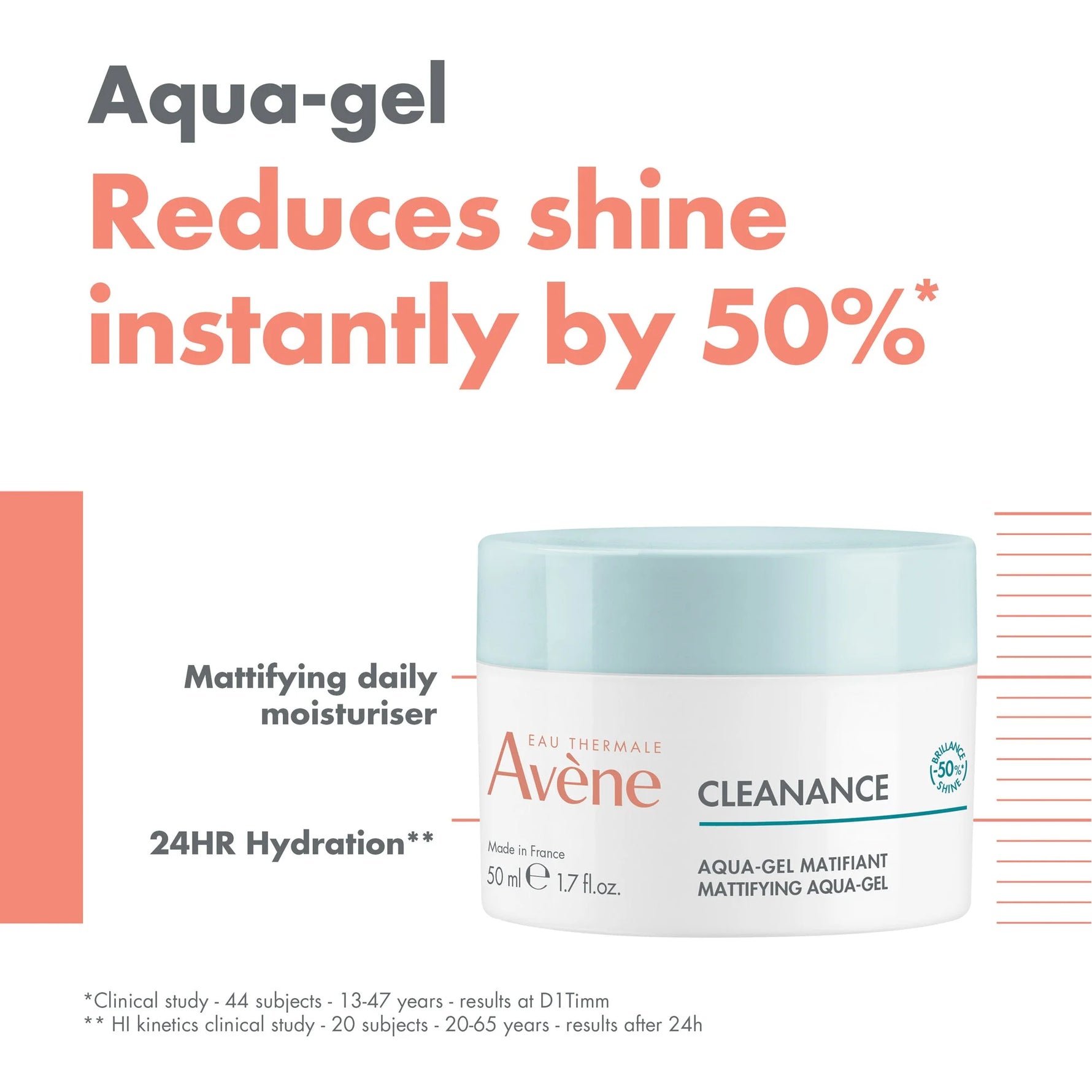 Avène Cleanance Mattifying Aqua-Gel daily moisturizer for enlarged pores and oily skin.