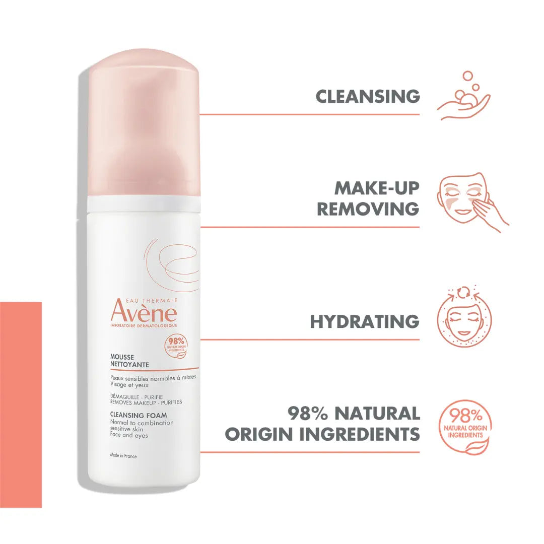 Avène daily hydrating emulsion with SPF 30 and complimentary facial cleanser.