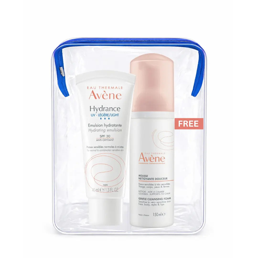 Avène Hydrance UV Light SPF 30 with FREE Gentle Cleansing Foam.