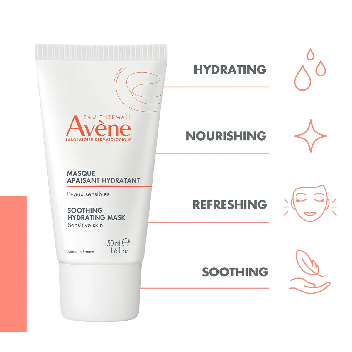 Avène Radiance Mask for dehydrated sensitive skin available from The DistriQt Lebanon