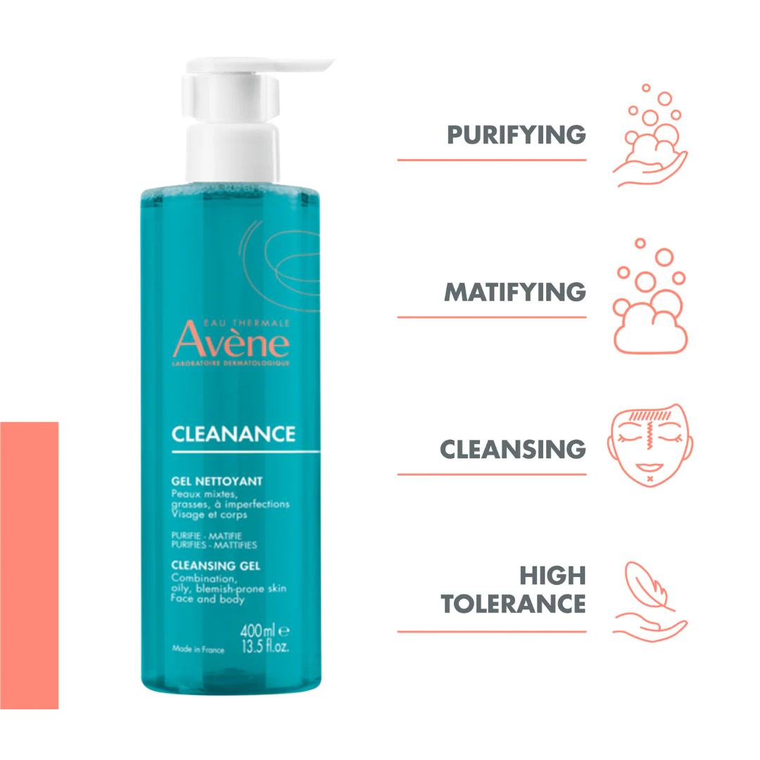 Avène Cleanance Cleansing Gel available for fast delivery across Lebanon on The Distriqt.