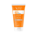 Avène Very High Protection Tinted Cream SPF50+ sunscreen for dry sensitive skin.
