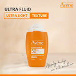 Avène Ultra Fluid Invisible SPF 50+ Sunscreen available at The DistriQt Lebanon.