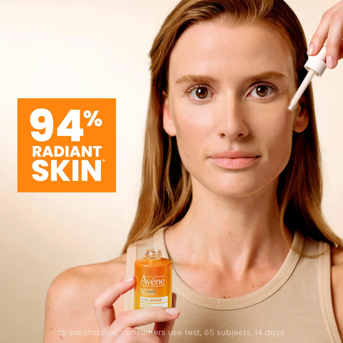 Avène Ultra Serum SPF 50+ Protection & Glow for sensitive skin.