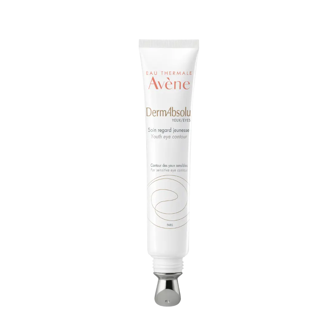 Avène DermAbsolu eye cream with cooling applicator for under-eye puffiness