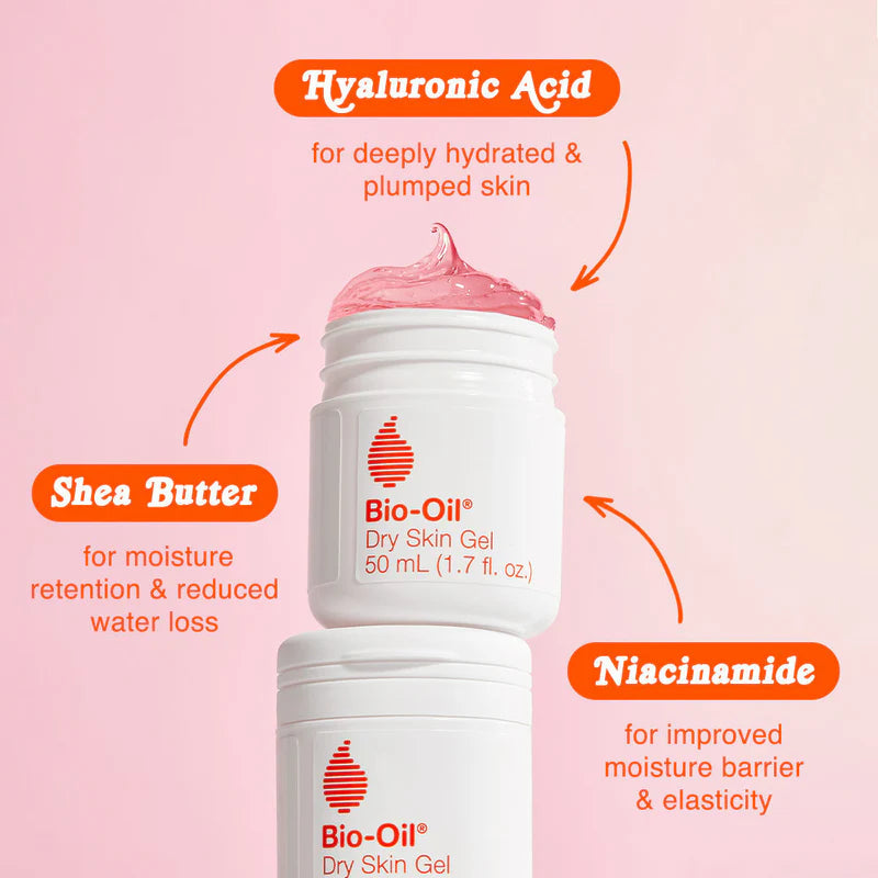 Intensive moisturizing Bio-Oil Dry Skin Gel for rough dry skin