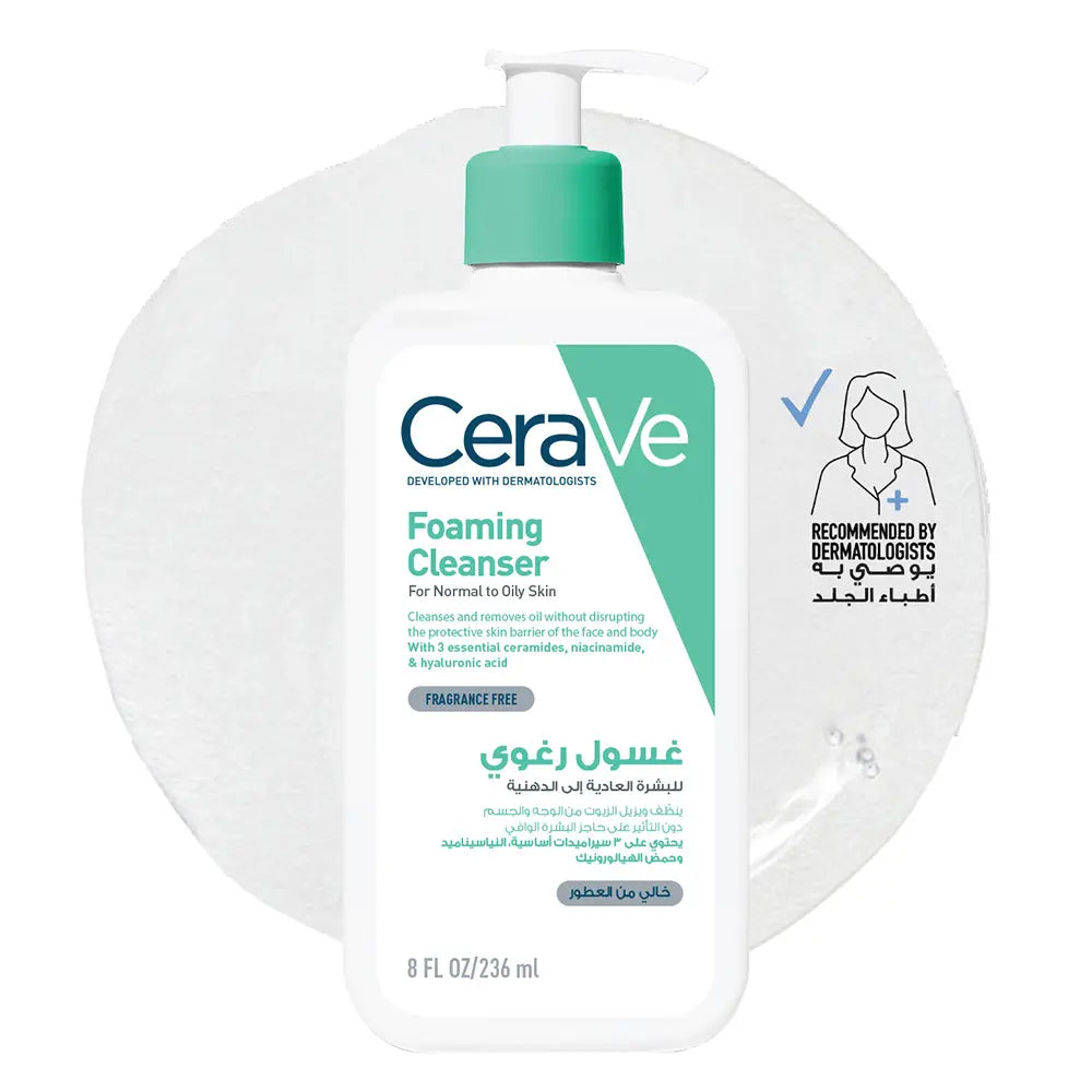 CeraVe Foaming Facial Cleanser for Normal to Oily Skin 236ml