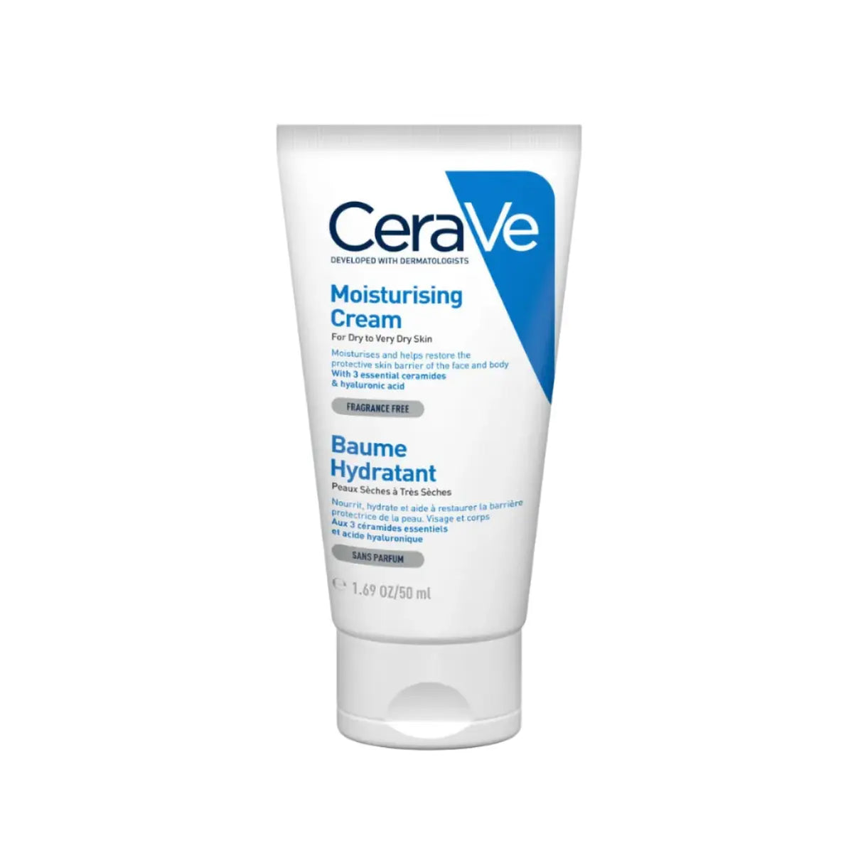CeraVe daily moisturizing cream for sensitive skin main bottle 50 ml